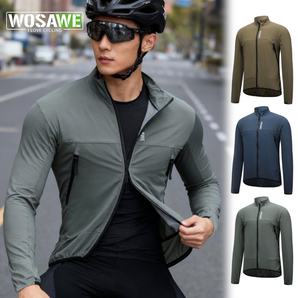 Cycling Commuter Jacket - WOSAWE Windproof Cycling Jackets MTB Bike