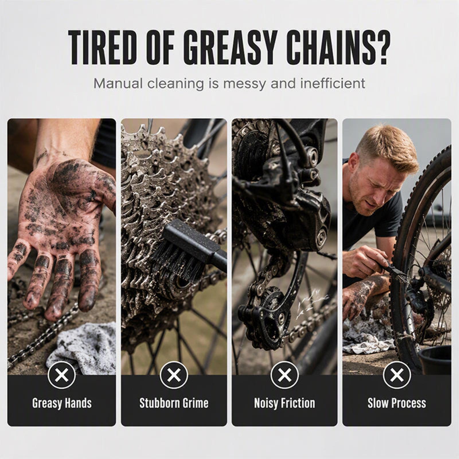 Cycling Commuting - Bicycle Chain Cleaner Cycling Drivetrain Maintenance