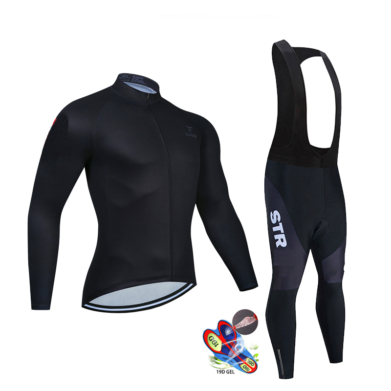 Mùa Thu Đen Bộ Quần Áo Đạp Xe  - đánh giá và giá Cycling Community