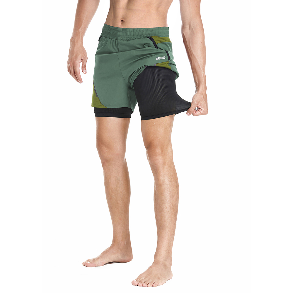 ARSUXEO Sports Shorts Men 2 In - đánh giá và giá Cycling Commuter Pants